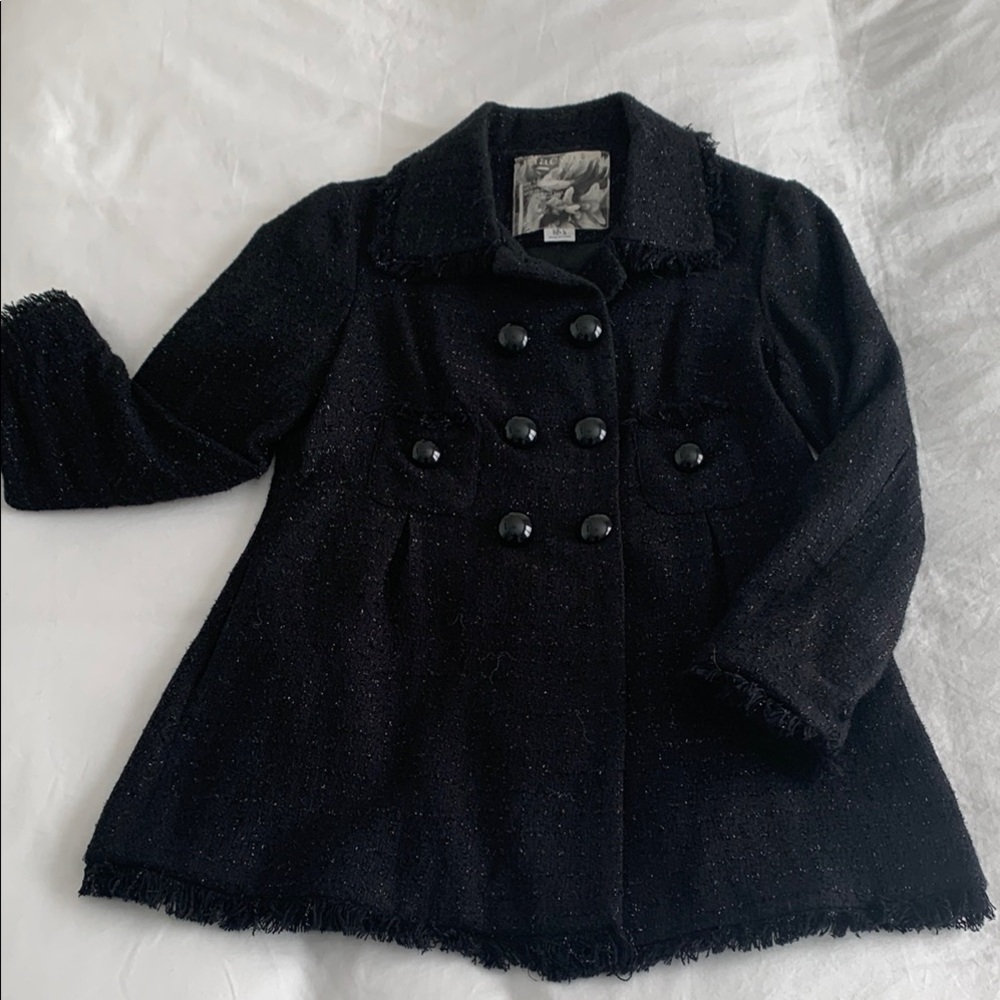 Chic Black Double-Breasted Coat